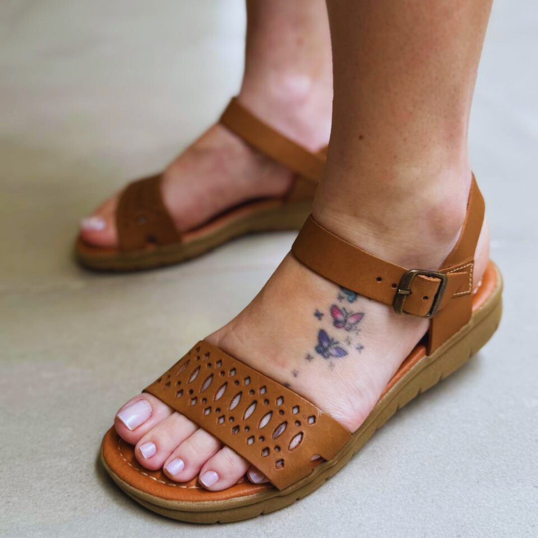 Sandália Softline Ravena Couro Legítimo