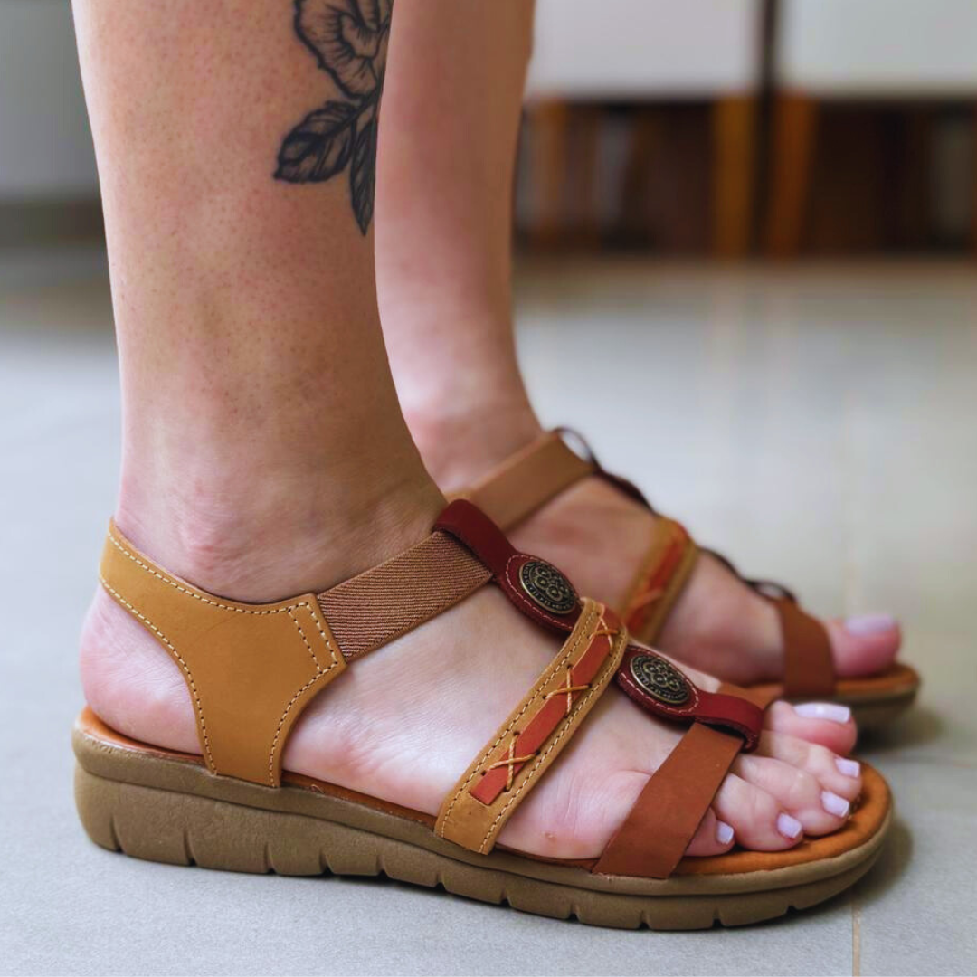 Sandália Softline Serena Couro Legítimo