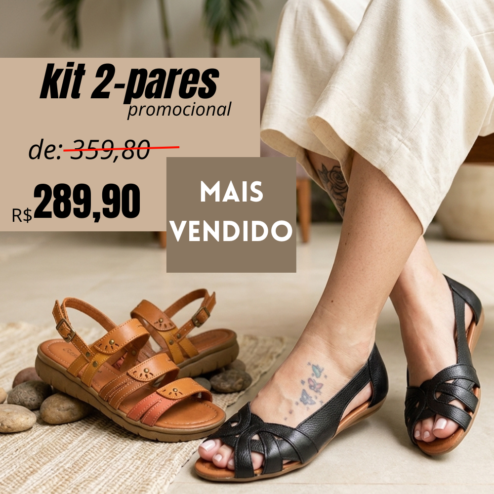 Kit Conforto 2-Pares Mais Vendido