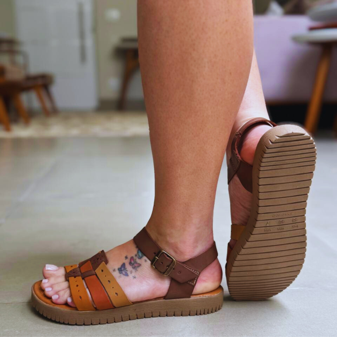 Sandália Softline BellavéCouro Legítimo