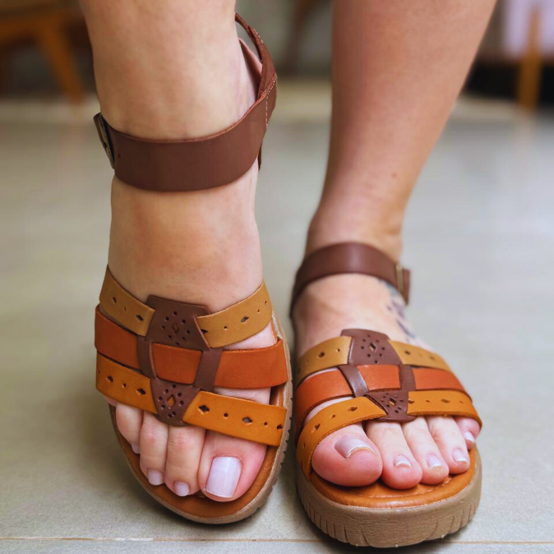 Sandália Softline BellavéCouro Legítimo
