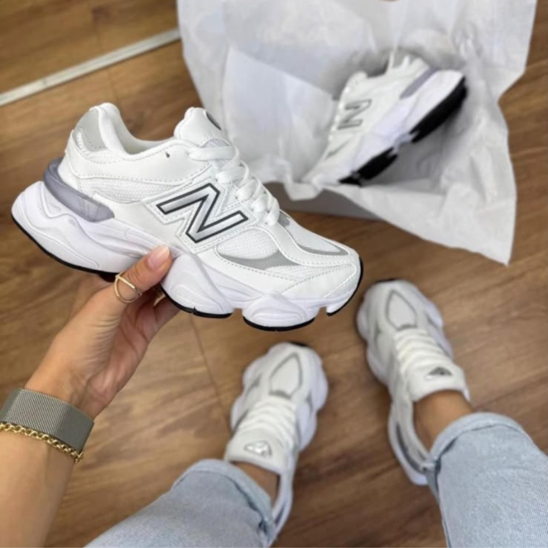 Tênis NB Branco com Cinza